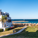 Beach front in Hurghada in Egypt