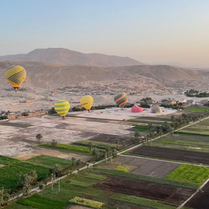 Hot balloon ride in Luxor Egypt