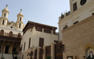 The Hanging Church in Cairo Egypt also known as the Cave Church